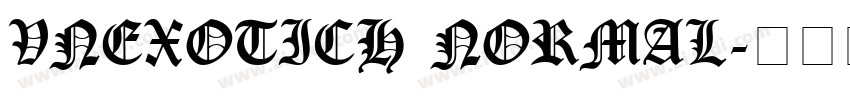 VnExoticH Normal字体转换